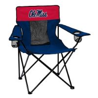 Ole Miss Rebels Elite Canvas Chair w/ Officially Licensed Team Logo