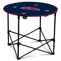 University of Mississippi Round Table w/ Officially Licensed Team Logo