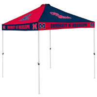 Ole Miss Tent w/ Rebels Logo - 9 x 9 Checkerboard Canopy