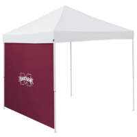 Mississippi State Tent Side Panel w/ Bulldogs Logo - Logo Brand