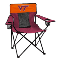 Virginia Tech Elite Canvas Chair w/ Officially Licensed Team Logo