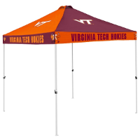 Virginia Tech Tent w/ Hokies Logo - 9 x 9 Checkerboard Canopy