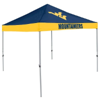 West Virginia Tent w/ Mountaineers Logo - 9 x 9 Economy Canopy