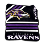 Baltimore Ravens NFL Raschel Plush Throw Blanket