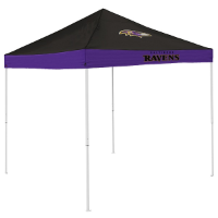 Baltimore Tent w/ Ravens Logo - 9 x 9 Economy Canopy