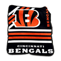Cincinnati Bengals NFL Raschel Plush Throw Blanket