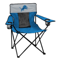 Detroit Lions Elite Canvas Chair w/ Officially Licensed Team Logo