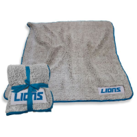 Detroit Lions Frosty Fleece Blanket w/ Sherpa Material