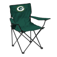 Green Bay Packers Quad Canvas Chair w/ Officially Licensed Team Logo
