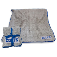 Indianapolis Colts Frosty Fleece Blanket w/ Sherpa Material
