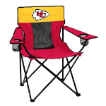 Kansas City Chiefs Elite Canvas Chair w/ Officially Licensed Team Logo