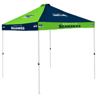 Seattle Tent w/ Seahawks Logo - 9 x 9 Checkerboard Canopy