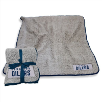 NHL Edmonton Oilers Frosty Fleece Blanket w/ Sherpa Material
