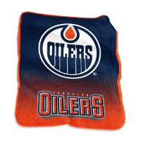 Edmonton Oilers Raschel Throw Blanket
