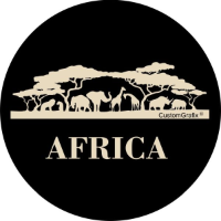 Land Rover African Animals Silhouette Tire Cover