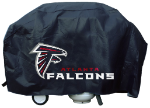 Atlanta Grill Cover with Falcons Logo on Black Vinyl - Deluxe