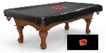Calgary Flames Pool Table Cover w/ Officially Licensed Logo