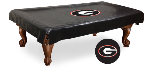 Georgia Bulldogs Pool Table Cover w/ Script G Logo