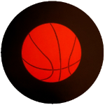 Basketball Logo Tire Cover on Black Vinyl
