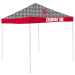 Alabama Tent w/ Crimson Tide Logo - 9 x 9 Houndstooth Canopy