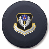 Air Force Special Operations Tire Cover on Black