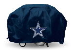 Dallas Grill Cover with Cowboys Logo on Blue Vinyl - Deluxe