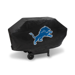 Detroit Grill Cover with Lions Logo on Black Vinyl - Deluxe