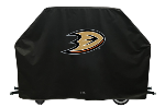 Anaheim Grill Cover with Ducks Logo on Black Vinyl
