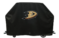 Anaheim Grill Cover with Ducks Logo on Black Vinyl