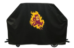 Arizona State Grill Cover with Sun Devils Logo on Black Vinyl
