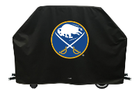 Buffalo Grill Cover with Sabres Logo on Black Vinyl