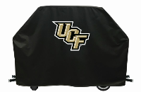Central Florida Grill Cover with Golden Knights Logo on Black Vinyl