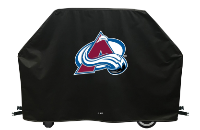 Colorado Grill Cover with Avalanche Logo on Black Vinyl