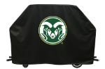 Colorado State Grill Cover with Rams Logo on Black Vinyl