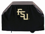 Florida State Grill Cover with Seminoles FSU Logo on Black Vinyl