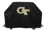 Georgia Tech Grill Cover with Yellow Jackets Logo on Black Vinyl