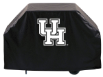 Houston Grill Cover with Cougars Logo on Black Vinyl