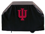 Indiana Grill Cover with Hoosiers Logo on Black Vinyl