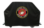 US Marines Grill Cover with Military Logo on Black Vinyl