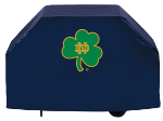 Notre Dame Grill Cover with Fighting Irish Shamrock Logo on Vinyl