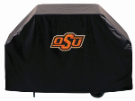 Oklahoma State Grill Cover with Cowboys Logo on Black Vinyl