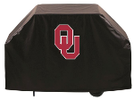 Oklahoma Grill Cover with Sooners Logo on Black Vinyl
