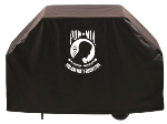 POW-MIA Grill Cover with Military Logo on Black Vinyl
