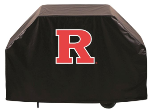 Rutgers Grill Cover with Scarlet Knights Logo on Black Vinyl
