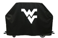 West Virginia Grill Cover with Mountaineers Logo on Black Vinyl