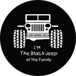 I'm the Black Jeep of the Family Spare Tire Cover