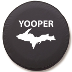 Yooper State Tire Cover - Black Vinyl