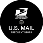 US Mail Postal Tire Cover - Back Up Camera Ready