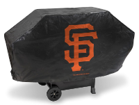 San Francisco Grill Cover with Giants Logo on Black Vinyl - Deluxe
