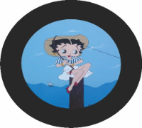 Betty Boop Fishing Spare Tire Cover